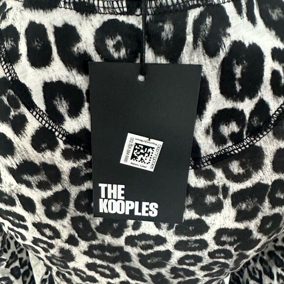 The Kooples Long Sleeve Leopard Print Tee - Picture 4 of 5